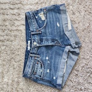GRLFRND Adriana denim shorts